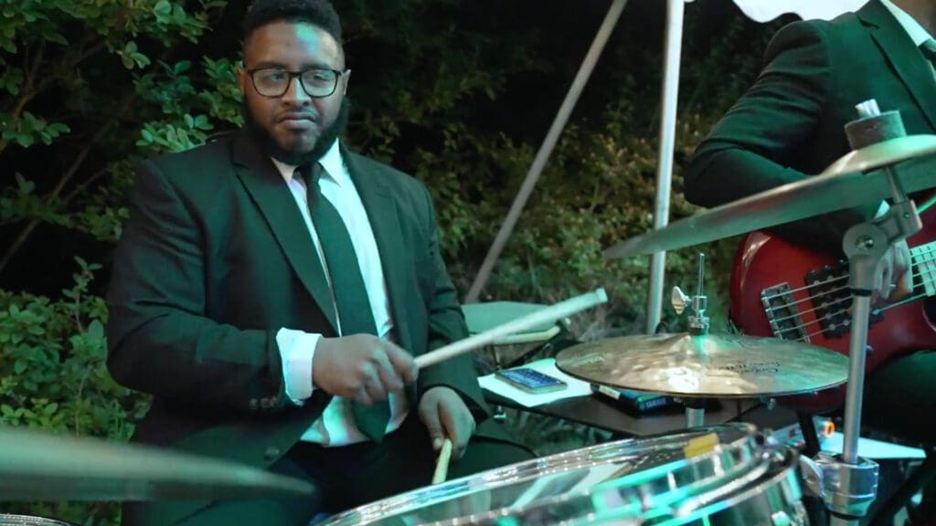 Live wedding band drummer